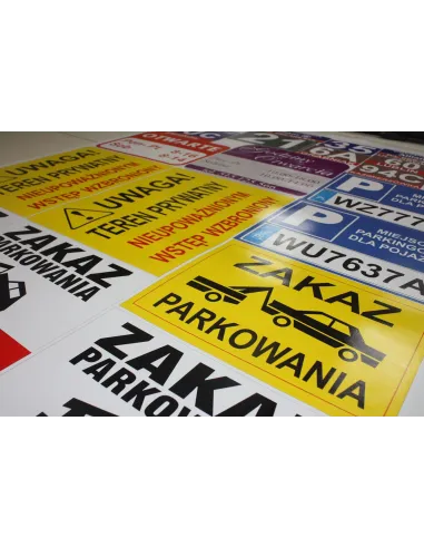 Tablica Informacyjna Droga Prywatna Personalizowany