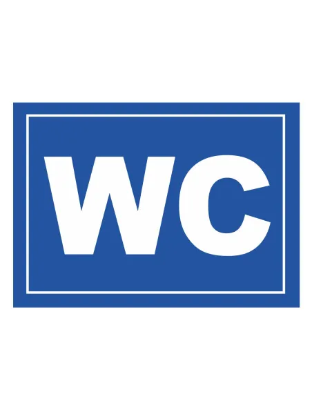 Tablica Informacyjna Wc Personalizowany z Nadrukiem