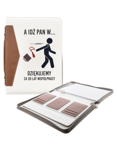 Upominek podziękowanie ZA współpracę TECZKA Z NADRUKIEM UV z Dowolną GRAFIK