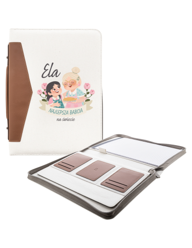Prezent na 30 urodziny Teczka z Własnym Nadrukiem UV Dowolną GRAFIKĄ Logo