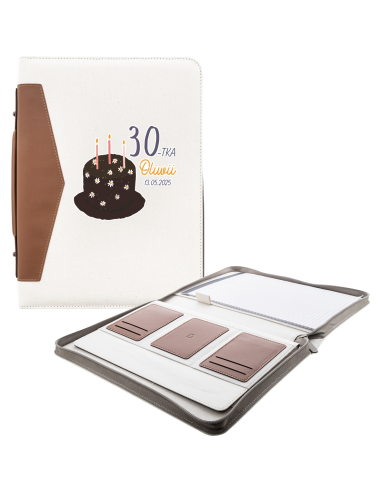 Wyjątkowy Prezent DZIEŃ TATY teczka z NADRUKIEM UV Własna Grafika Logo