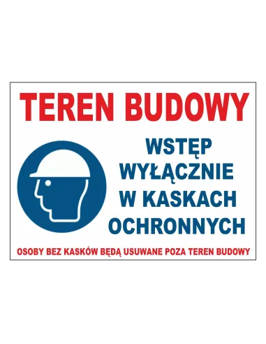 Tablica Informacyjna Teren Budowy Personalizowany Reklamowy