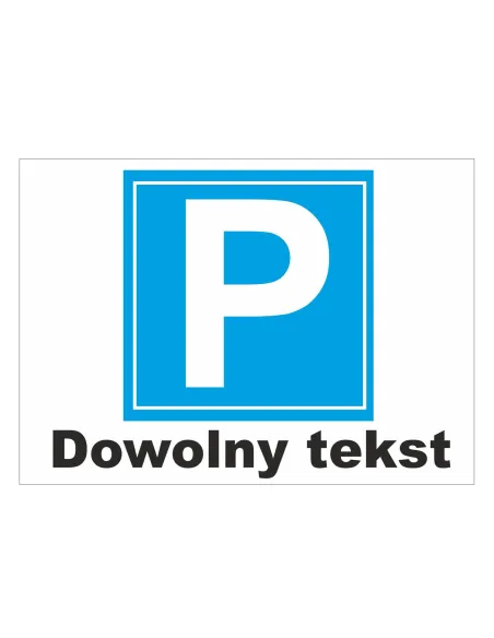 Tablica Informacyjna P Dowolny Personalizowany z Nadrukiem