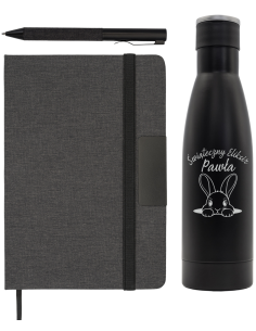 Butelka notes długopis Personalizowany Grawerowany Upominek świąteczny