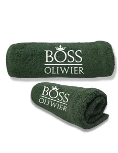 Ręcznik z Haftem Prezent Szefa Imieniem Personalizowany