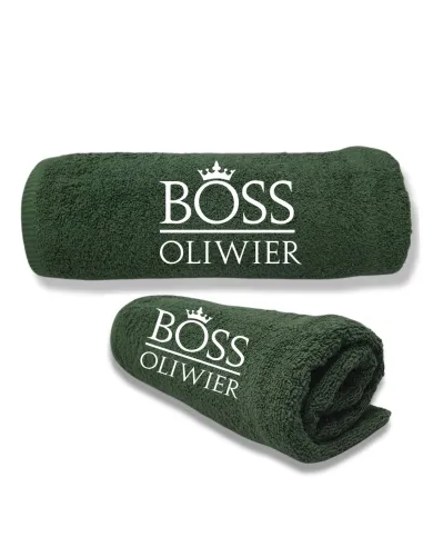 Ręcznik z Haftem Prezent Szefa Imieniem Personalizowany