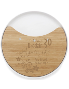 Deska do serów Elegancki Prezent z Własnym Grawerem NA UROZDINY 30 40
