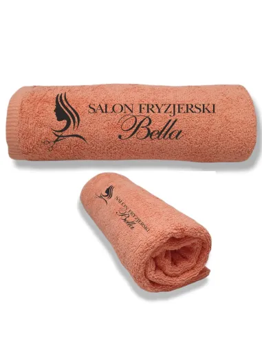 Ręcznik z Haftem logo dla Fryzjerki Salonu Fryzjerskiego