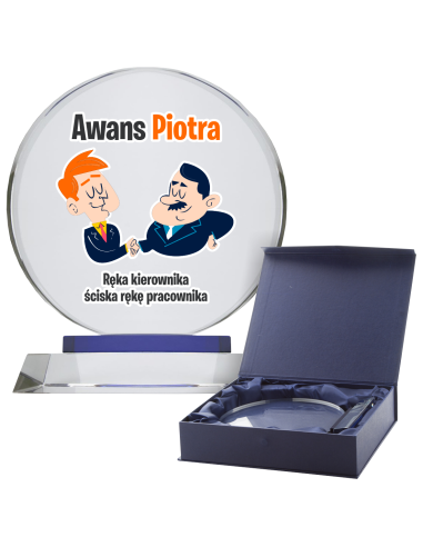 Upominek prezent na ŚLUB Trofeum z Grafiką NADRUKIEM UV Dowolny Napis logo