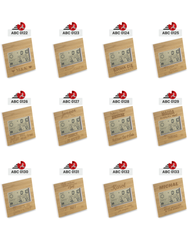 Wewnętrzna Stacja pogody Personalizowany Grawerowany Upominek DLA SZWAGRA