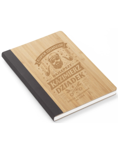 Notes A5 80 kartek Personalizowany Grawerowany Upominek DLA DZIADKA