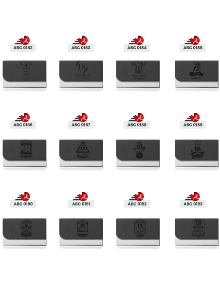 Elegancki wizytownik Elegancki Prezent z Własnym Grawerem NA OSIEMNASTKĘ 18