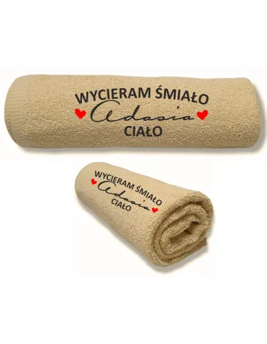 Duży Ręcznik z Haftem 70x140 – Prezent dla Niego na Dzień