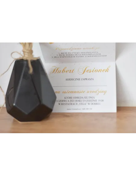 Zaproszenia Urodzinowe z Dowolnym Projektem – Garnitur