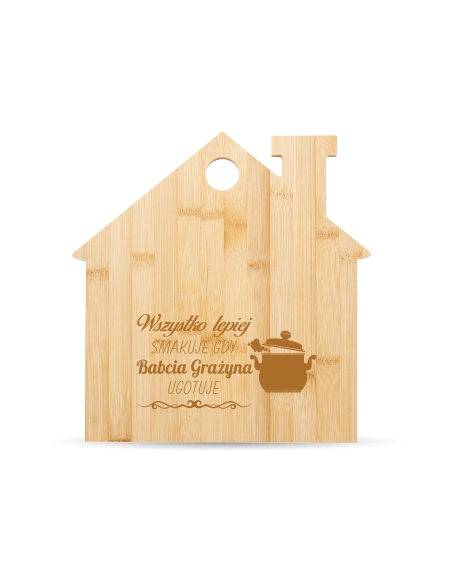 Deska do krojenia Personalizowany Grawerowany Upominek NA DZIEŃ BABCI
