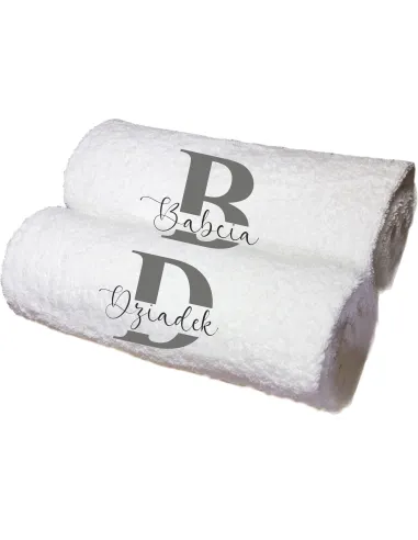 Komplet Ręczników dla Babci i Dziadka Zestaw Prezentowy