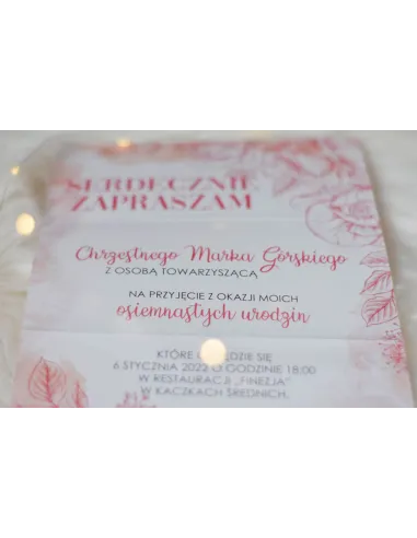 Zaproszenia Urodzinowe Personalizowane Dowolnym Tekstem