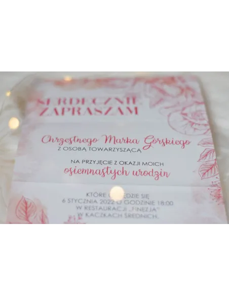 Zaproszenia Urodzinowe Personalizowane Dowolnym Tekstem