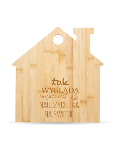 Deska do krojenia Elegancki Prezent z Własnym Grawerem DLA NAUCZYCIELKI
