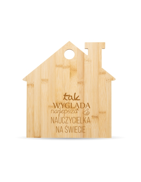 Deska do krojenia Elegancki Prezent z Własnym Grawerem DLA NAUCZYCIELKI