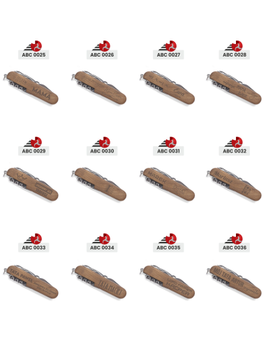 Scyzoryk drewniana rączka Personalizowany Grawerowany Upominek RÓŻNE WZORY
