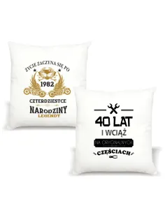 Foto Poduszka Prezent Urodziny 20 30 40 50 60 z Nadrukiem