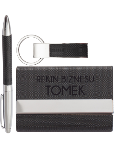 Brelok wizytownik długopis Personalizowany Grawerowany Upominek DLA SZEFA