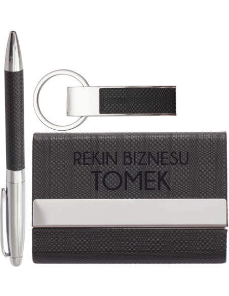 Brelok wizytownik długopis Personalizowany Grawerowany Upominek DLA SZEFA