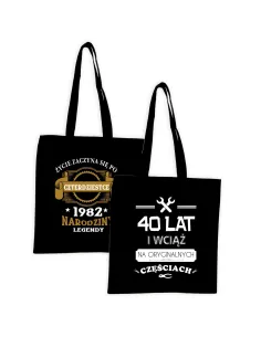 Eko Torba Męska Nadrukiem Prezent na Urodziny z Nadrukiem