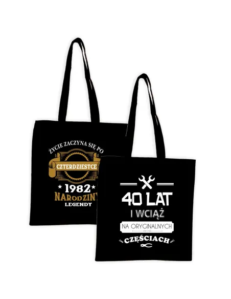 Eko Torba Męska Nadrukiem Prezent na Urodziny z Nadrukiem