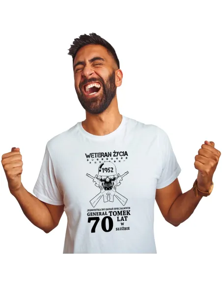 Koszulka z Nadrukiem Personalizowany na Prezent Urodziny