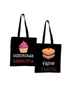 Eko Torba z Nadrukiem dla Małżeństwa Pary Personalizowany