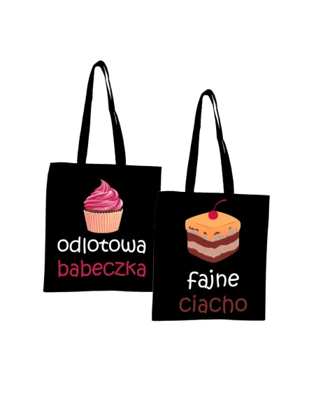 Eko Torba z Nadrukiem dla Małżeństwa Pary Personalizowany