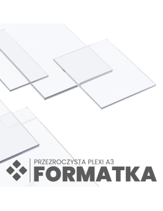 Przezroczysta płyta plexi gotowy element Różne rozmiary Szkło akrylowe A3