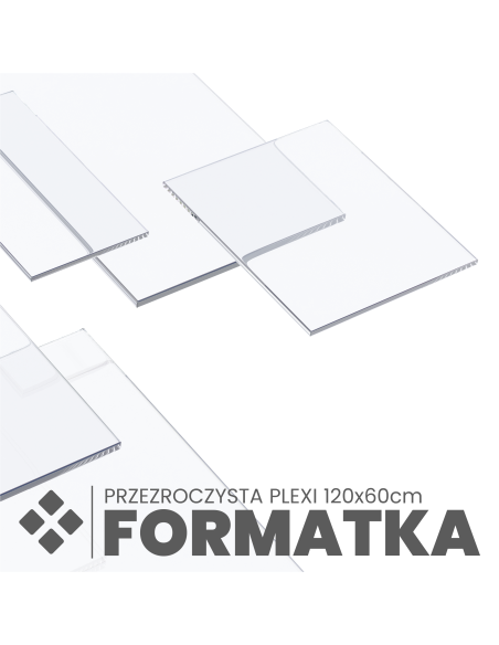 Formatka plexi przezroczysta szkło akrylowe pleksi plexa 120x60cm