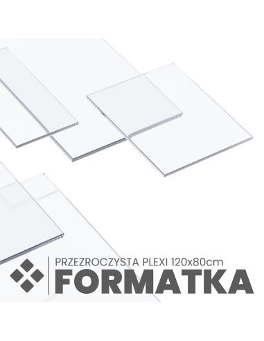 PLEXI TRANSPARENTNA GOTOWIEC SZKŁO AKRYLOWE BEZ NADRUKU120x80cm