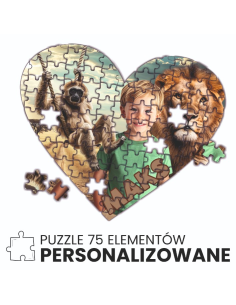 PUZZLE SERCE 19x18cm personalizowane TWOJE ZDJĘCIE prezent