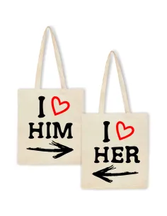 Eko Torba Nadrukiem Małżeństwa Pary Okolicznościowy