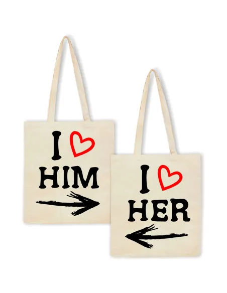 Eko Torba Nadrukiem Małżeństwa Pary Okolicznościowy