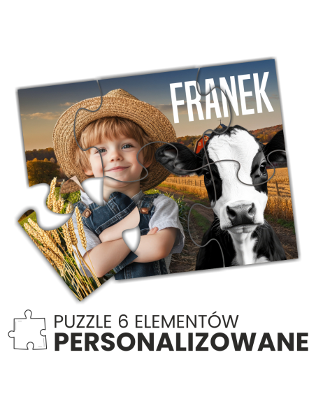 PUZZLE A5 dla dzieci 6 elementów DOWOLNE ZDJĘCIE NADRUK