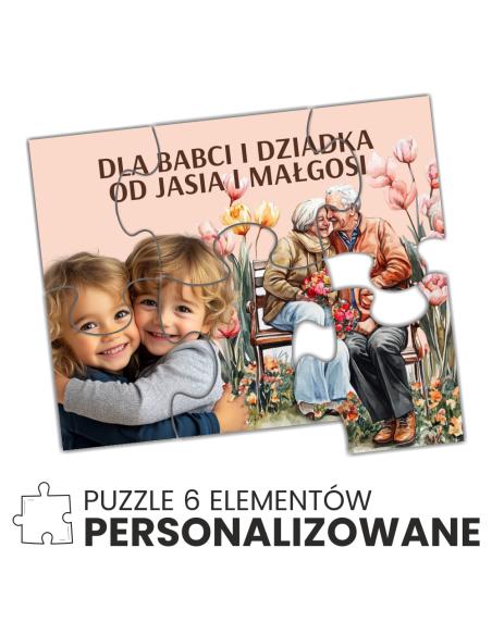 personalizowane PUZZLE A5 6 elementów FOTO PREZENT dziecko
