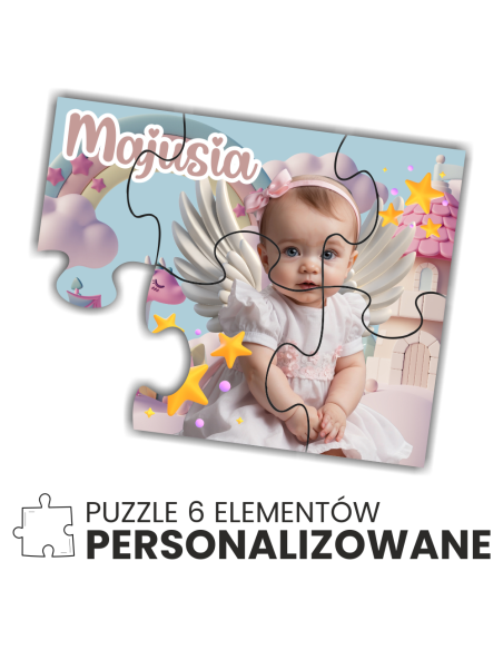 puzzle A5 6 elementów DLA DZIECKA własny projekt