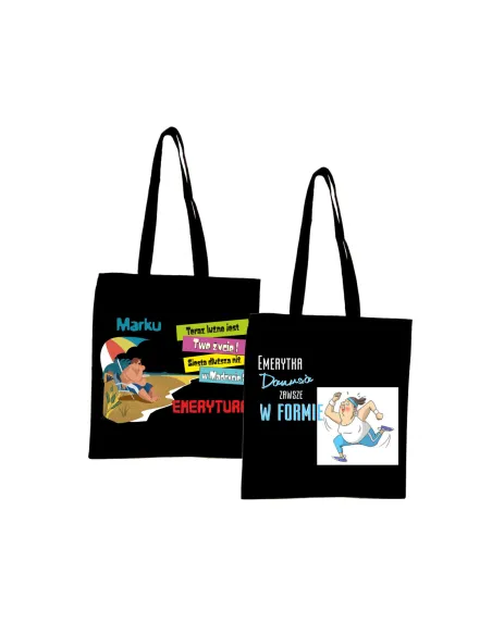 Eko Torba Nadrukiem Emeryta Emerytki Personalizowany