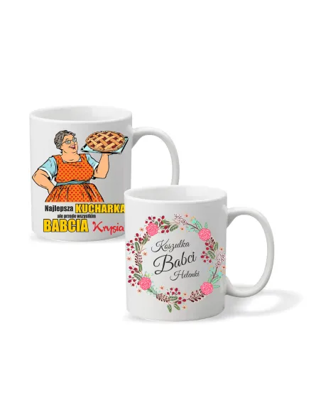 Kubek z Nadrukiem na Dzień Babci Personalizowany Reklamowy