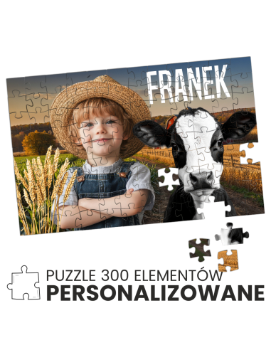 PERSONALIZOWANE puzzle 300 elementów A3 30x40 cm trwały druk UV