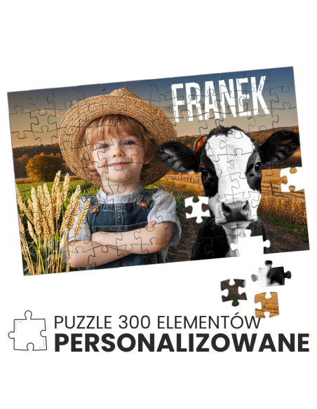 PERSONALIZOWANE puzzle 300 elementów A3 30x40 cm trwały druk UV