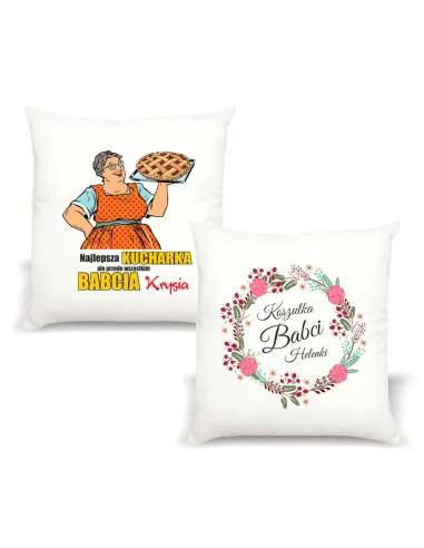Poduszka z Nadrukiem Babci Prezent Dzień Babci dla Babci