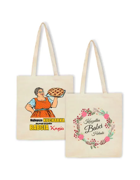 Eko Torba Nadrukiem Babci Prezent Dzień Babci dla Babci