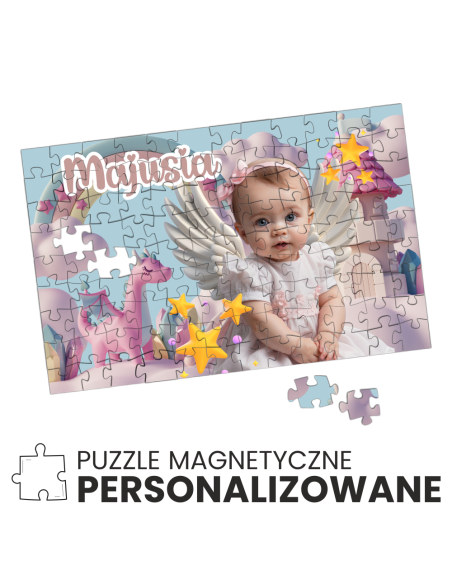magnetyczne puzzle personalizowane 27,5x18,5cm 126 el. twoje zdjęcie UV