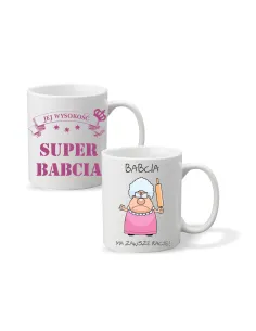 Kubek z Nadrukiem na Dzień Babci Personalizowany na Prezent